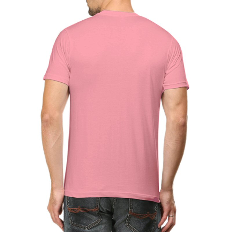 Flamingo Unisex Plain Cotton Round Neck T-shirt