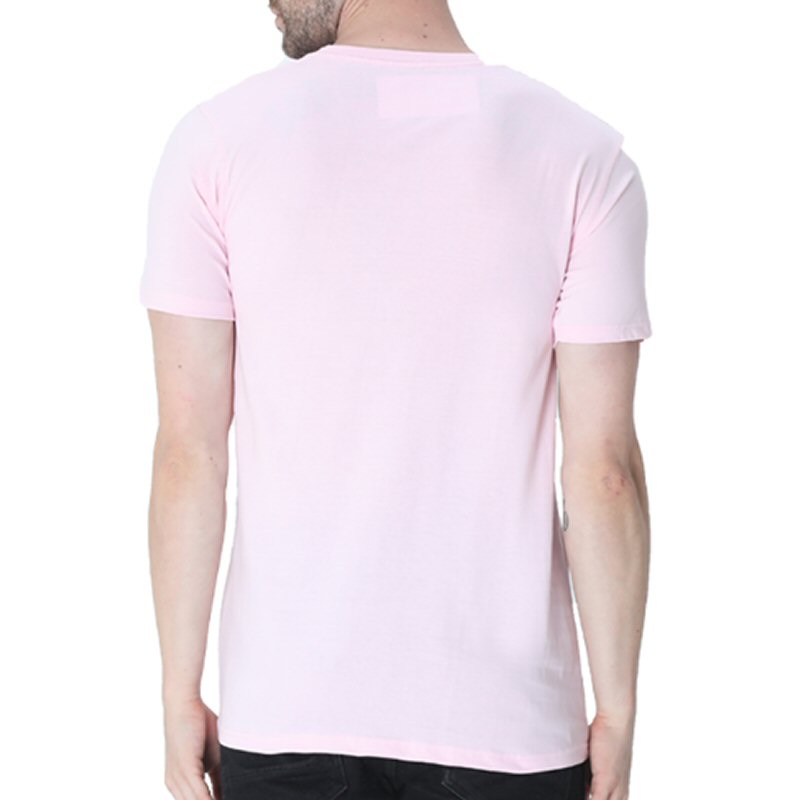 Light Pink Unisex Plain Cotton Round Neck T-shirt