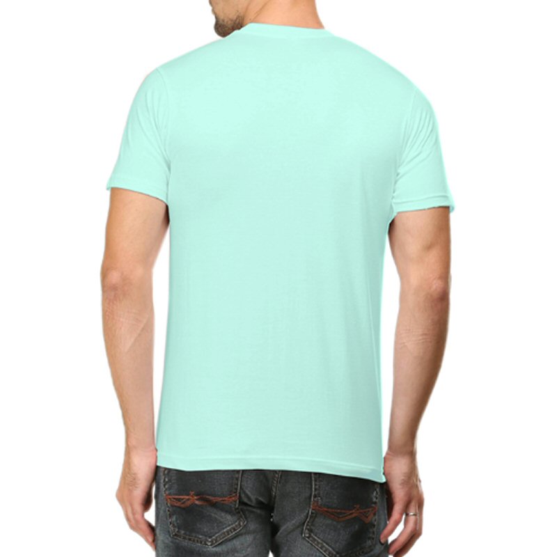 Mint Unisex Plain Cotton Round Neck T-shirt