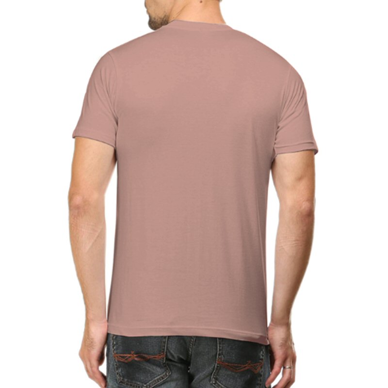 Mushroom Unisex Plain Cotton Round Neck T-shirt