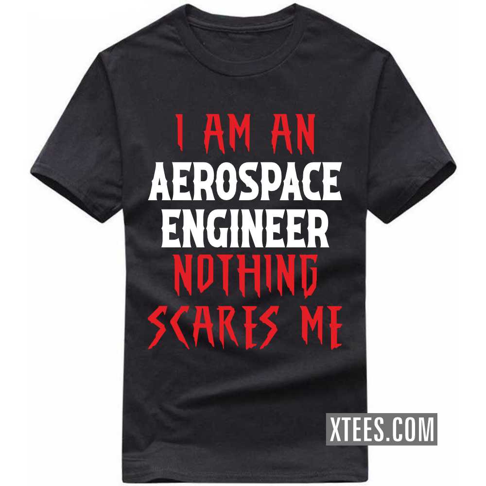 I Am A AEROSPACE ENGINEER Nothing Scares Me Profession T-shirt
