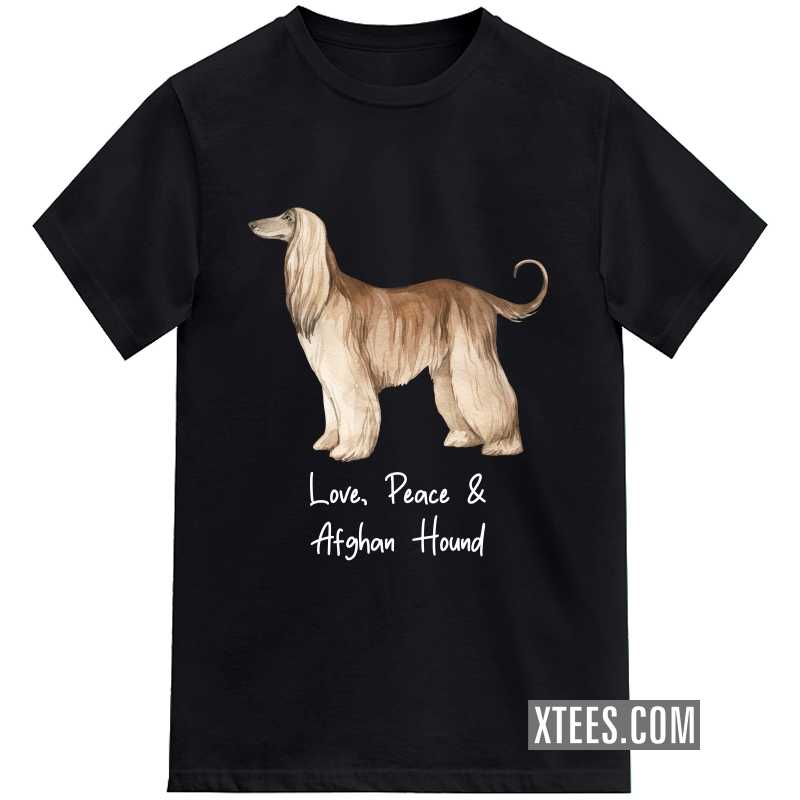 Afghan Hound Dog Printed Kids T-shirt