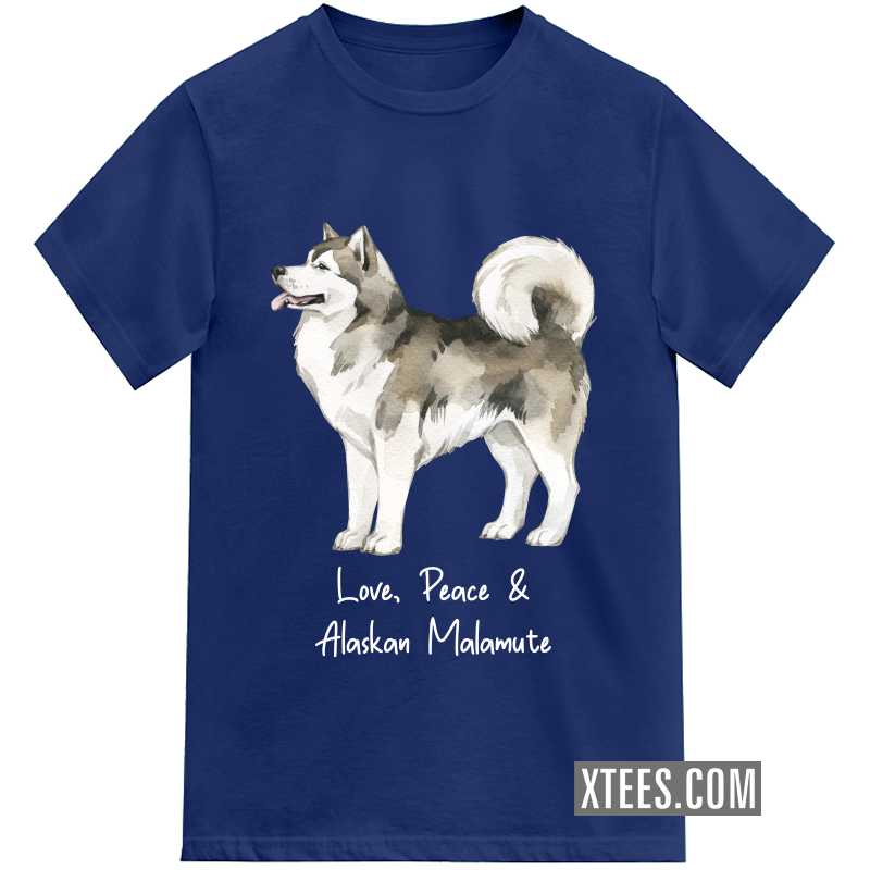Alaskan Malamute Dog Printed Kids T-shirt Alaskan Malamute Dog Printed Kids T-shirt