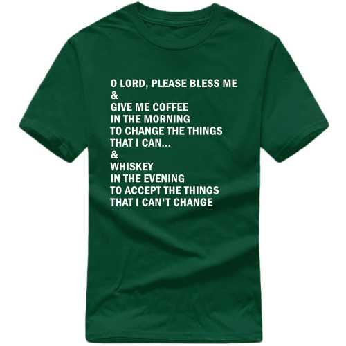 Coffee In The Morning Whiskey In The Evening Funny Beer Alcohol Quotes T-shirt India