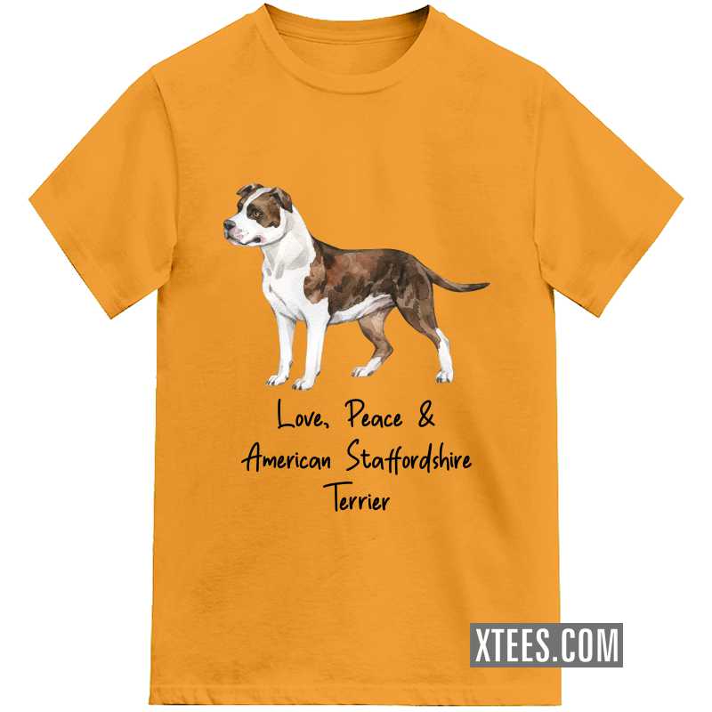 American Staffordshire Terrier Dog Printed Kids T-shirt American Staffordshire Terrier Dog Printed Kids T-shirt