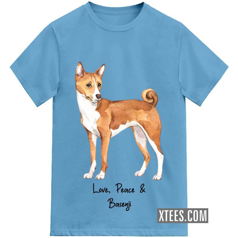 Basenji Dog Printed T-shirt Basenji Dog Printed T-shirt