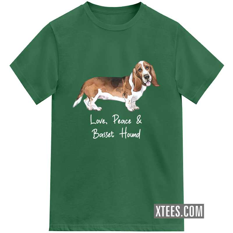 Basset Hound Dog Printed Kids T-shirt Basset Hound Dog Printed Kids T-shirt