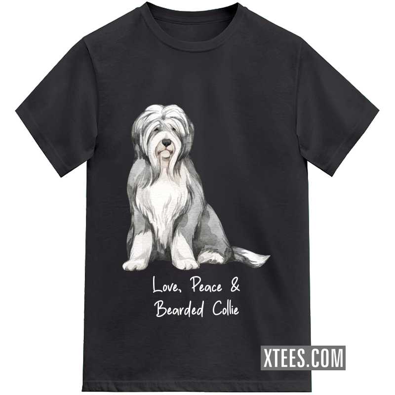 Bearded Collie Dog Printed Kids T-shirt Bearded Collie Dog Printed Kids T-shirt