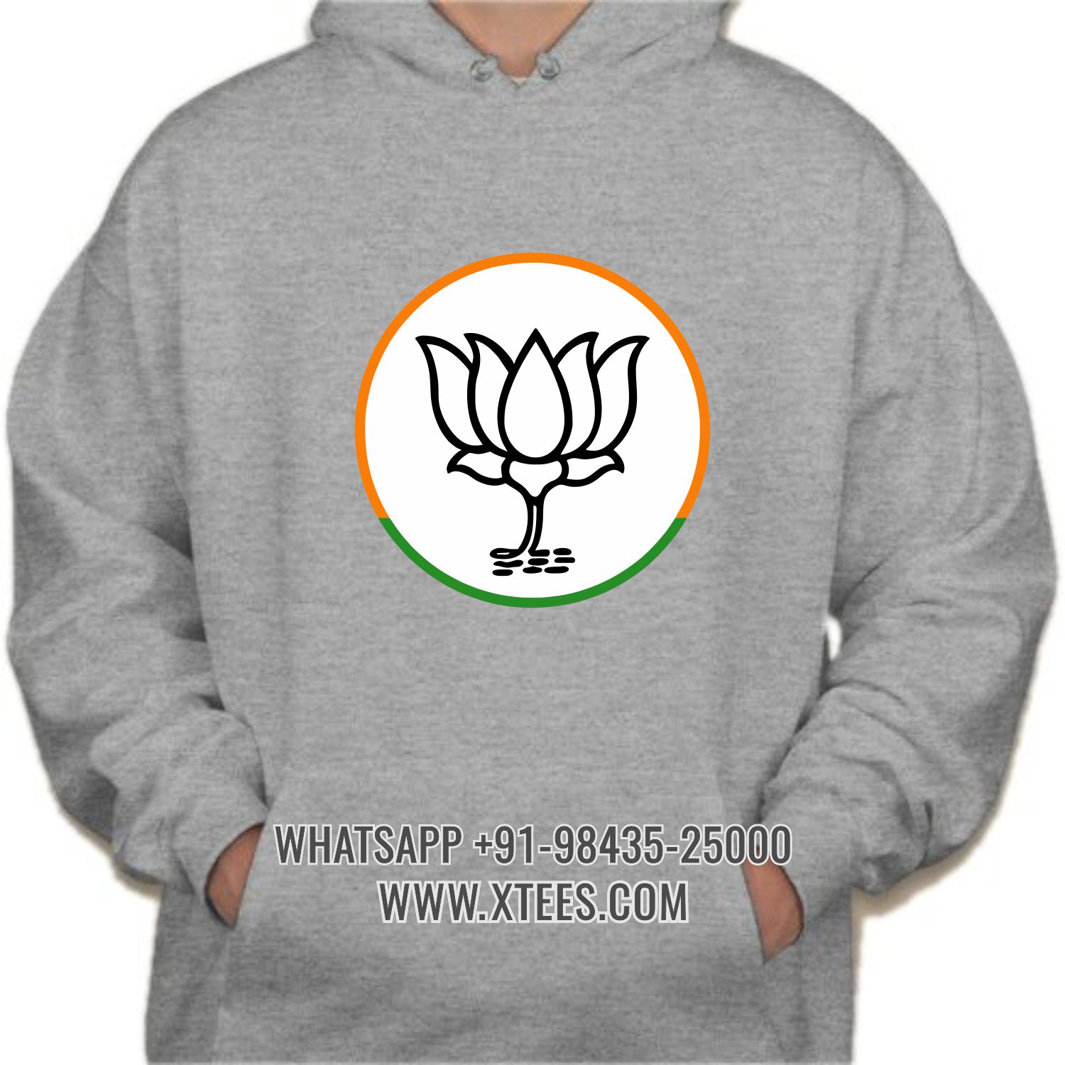 Bharatiya Janata Party BJP Logo 1 Printed Hoodie Bharatiya Janata Party BJP Logo 1 Printed Hoodie