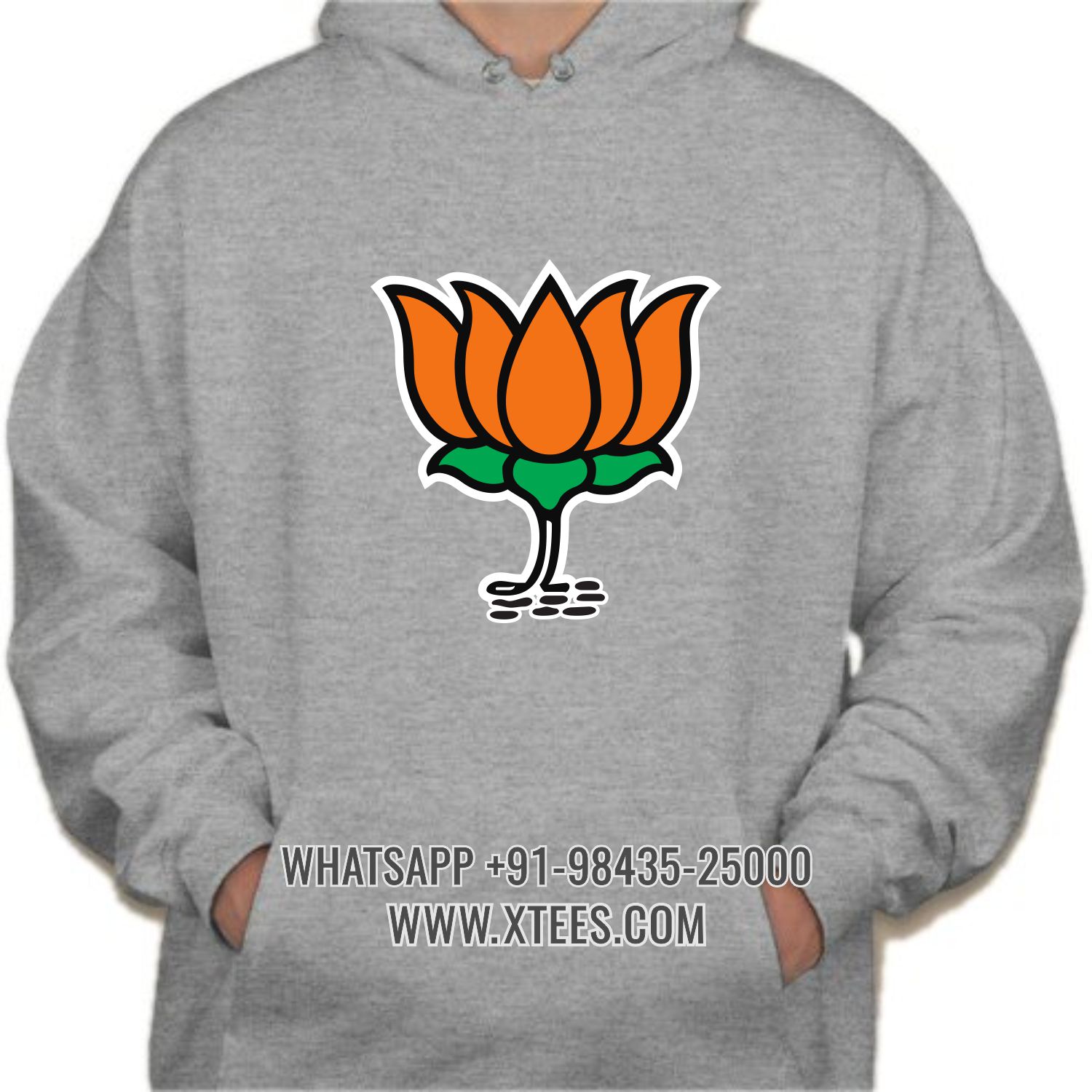 Bharatiya Janata Party Bjp Logo 2 Printed Hoodie Bharatiya Janata Party Bjp Logo 2 Printed Hoodie