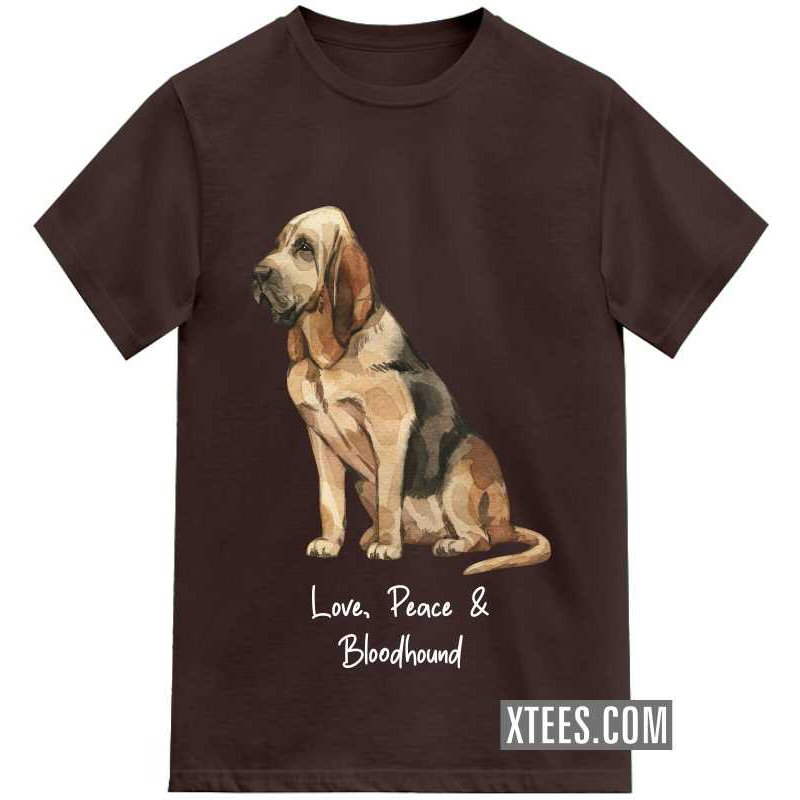 Bloodhound Dog Printed T-shirt