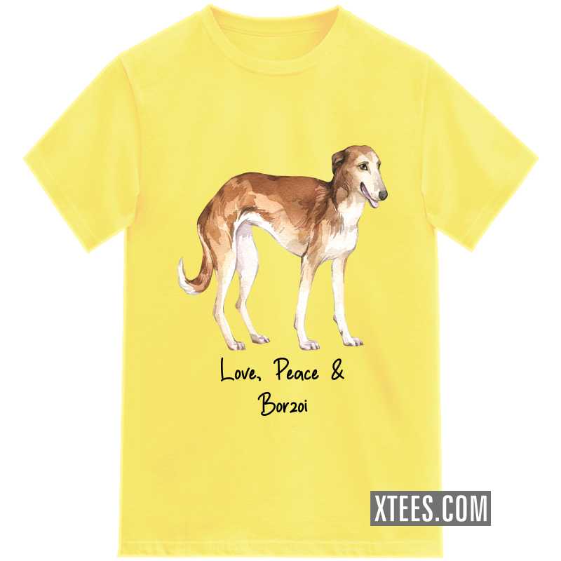 Borzoi Dog Printed Kids T-shirt