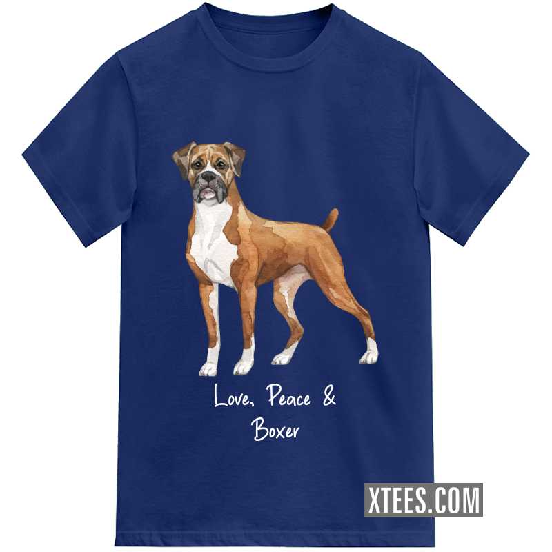 Boxer Dog Printed T-shirt image