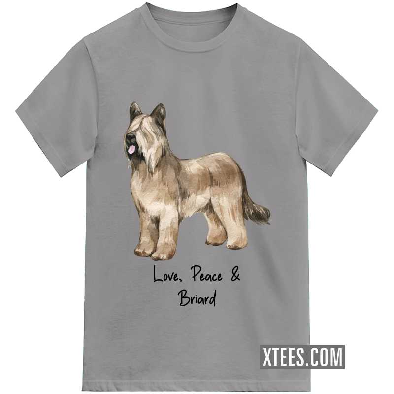 Briard Dog Printed Kids T-shirt