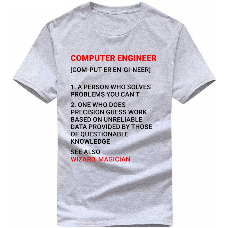 Computer Engineer Funny Geek Programmer Quotes T-shirt India
