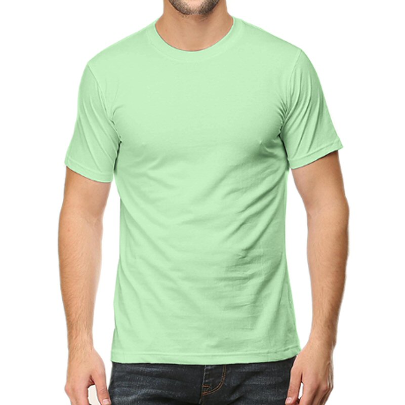 Jade Unisex Plain Cotton Round Neck T-shirt