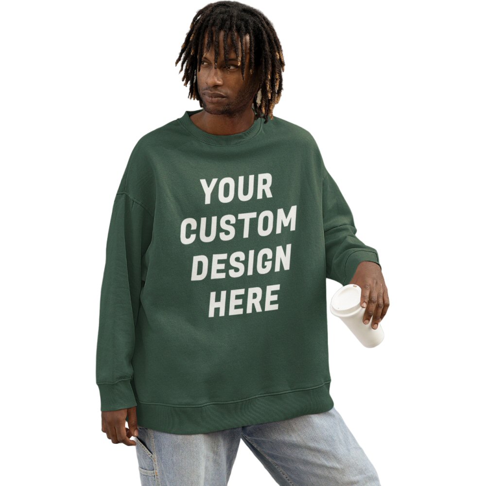 Custom Printed Men Heavyweight Oversized Sweatshirt