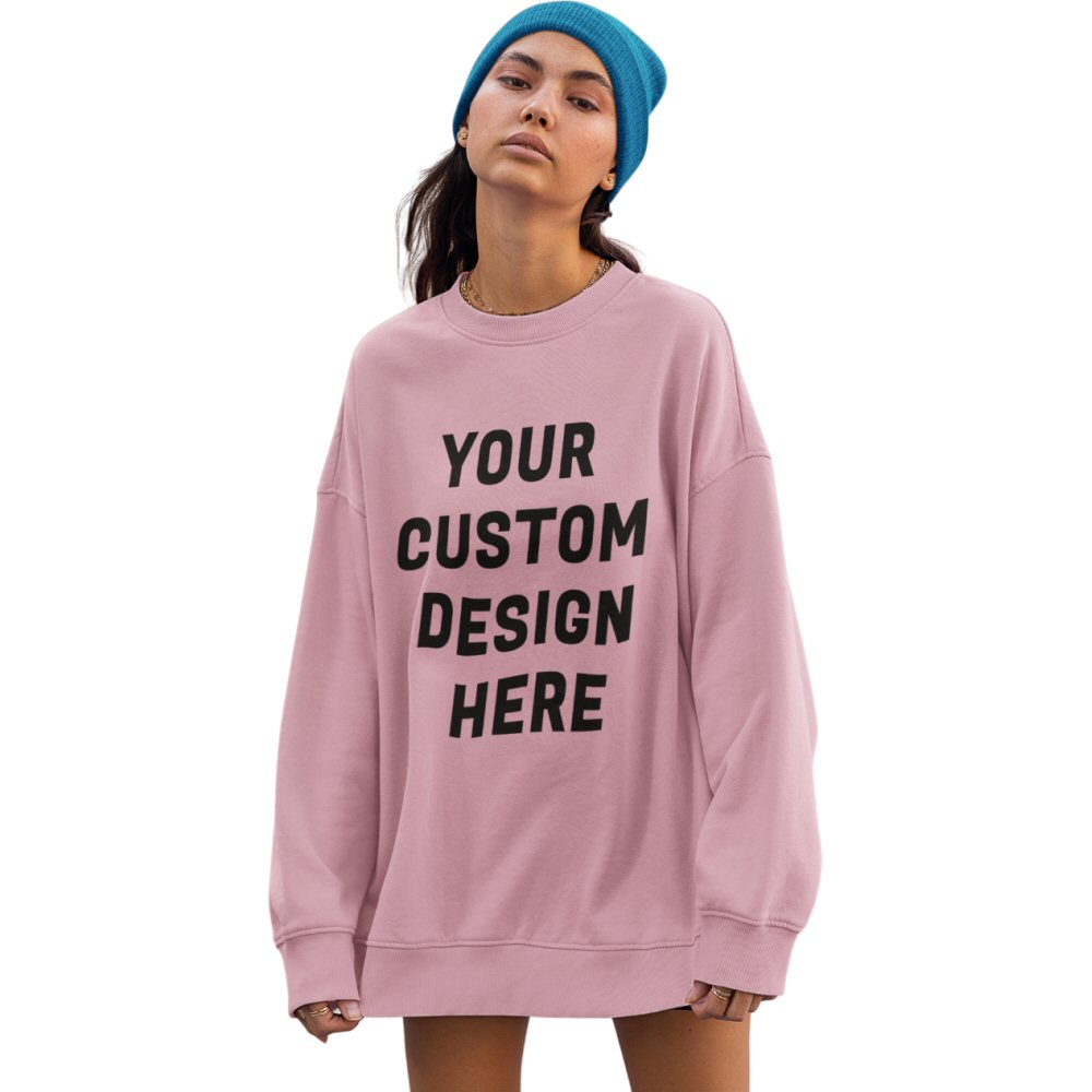 Custom Printed Women Heavyweight Oversized Sweatshirt
