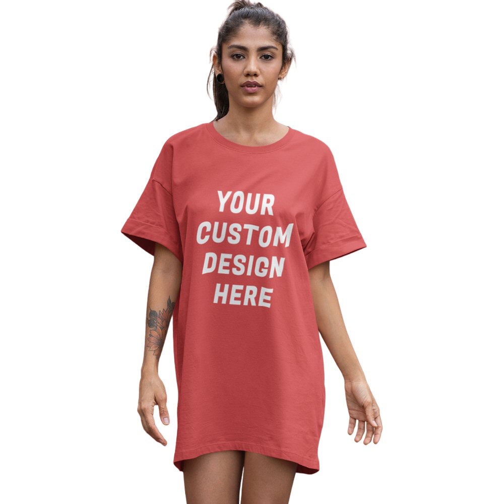 Custom Printed Women T-shirt Dress