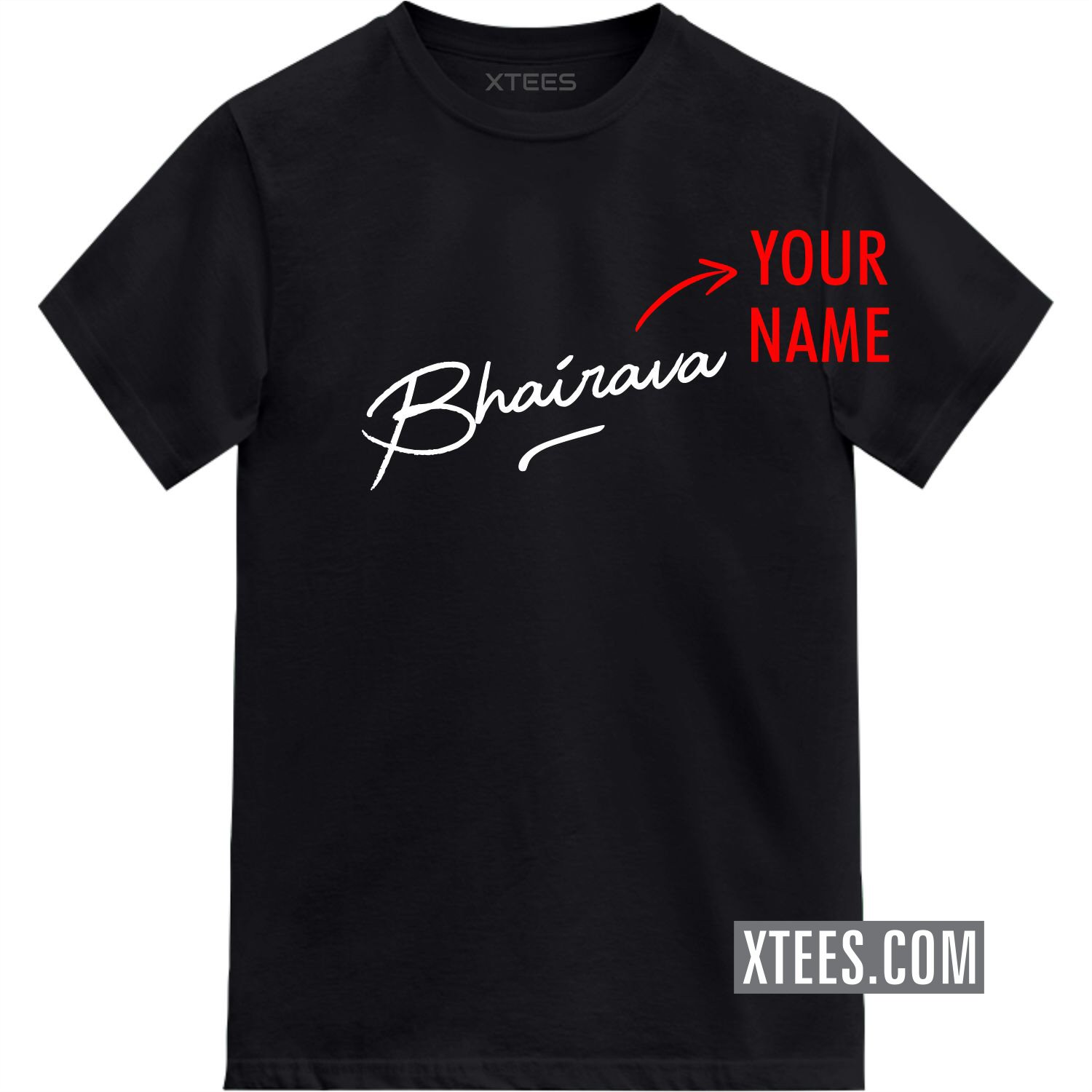 Custom Signature Name Printed  T-shirt