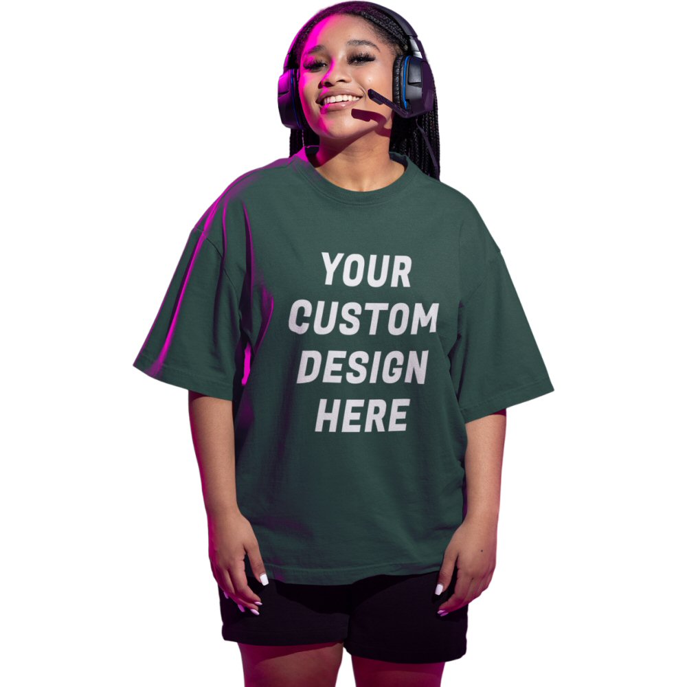 Custom Women Oversized Round Neck T-shirt