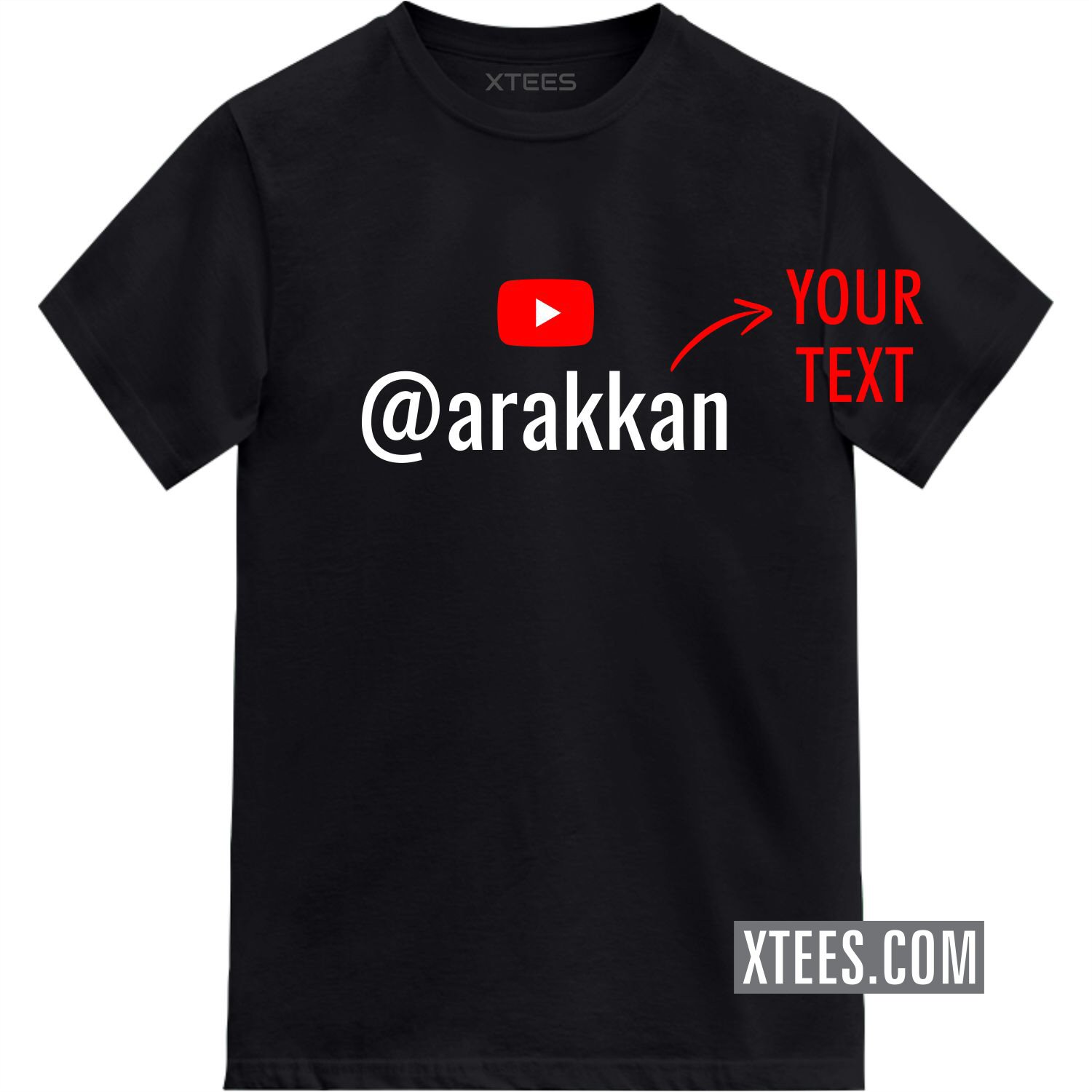 Custom Youtube Channel Name T-shirt
