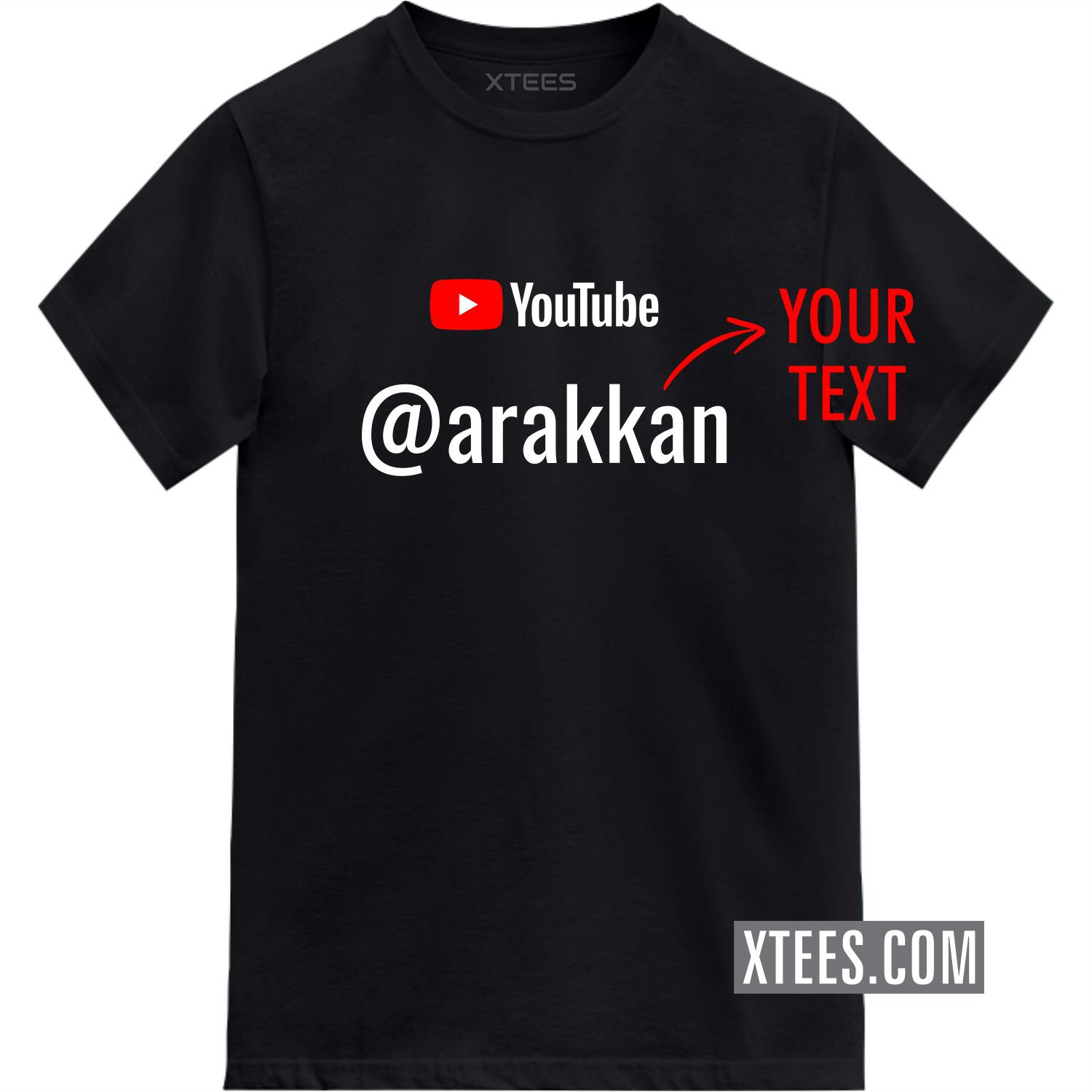 Custom Youtube User Name T-shirt