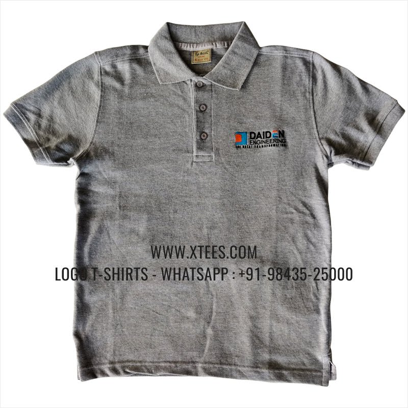 Daiden Logo Embroidery Collar Polo T Shirt