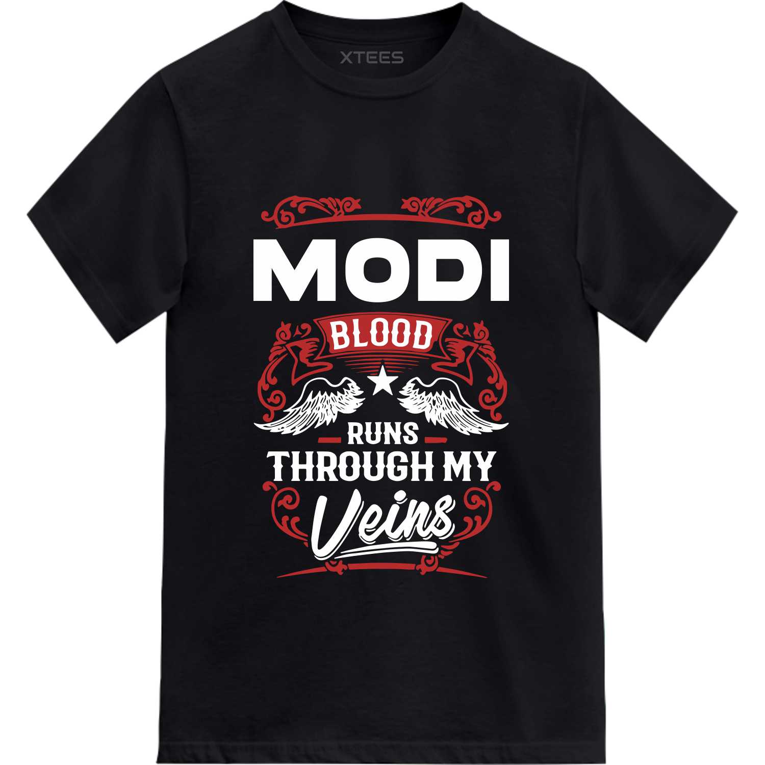 modi blood runs through my veins T-shirt modi blood runs through my veins T-shirt