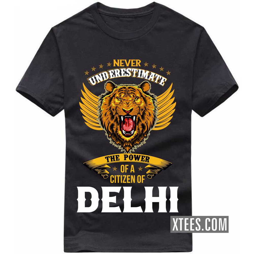 Never Underestimate The Power Of A Citizen Of DELHI India City T-shirt Never Underestimate The Power Of A Citizen Of DELHI India City T-shirt