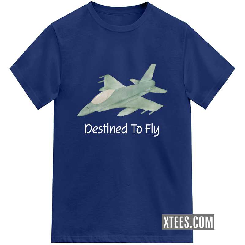 Destined To Fly Jet Airplane Printed Kids T-shirt