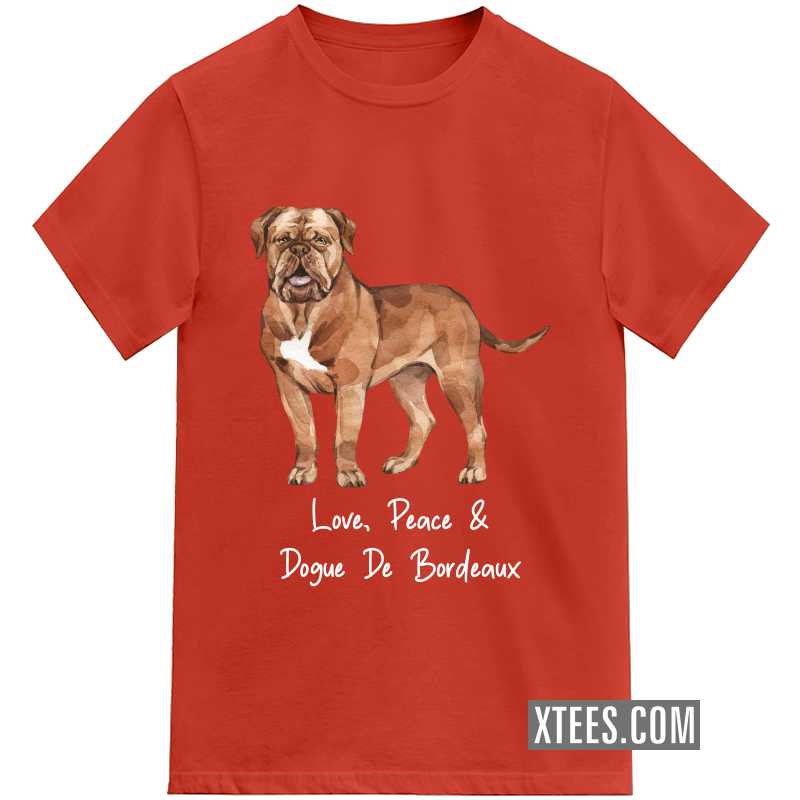 Dogue De Bordeaux Dog Printed T-shirt image