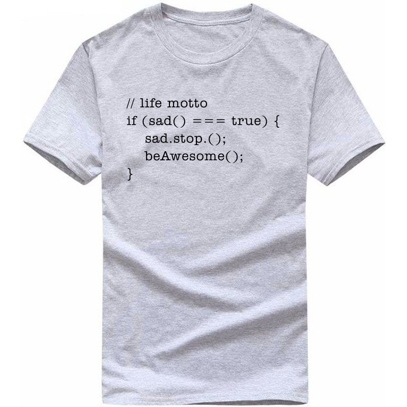 Life Motto Awesome Funny Geek Programmer Quotes T-shirt India