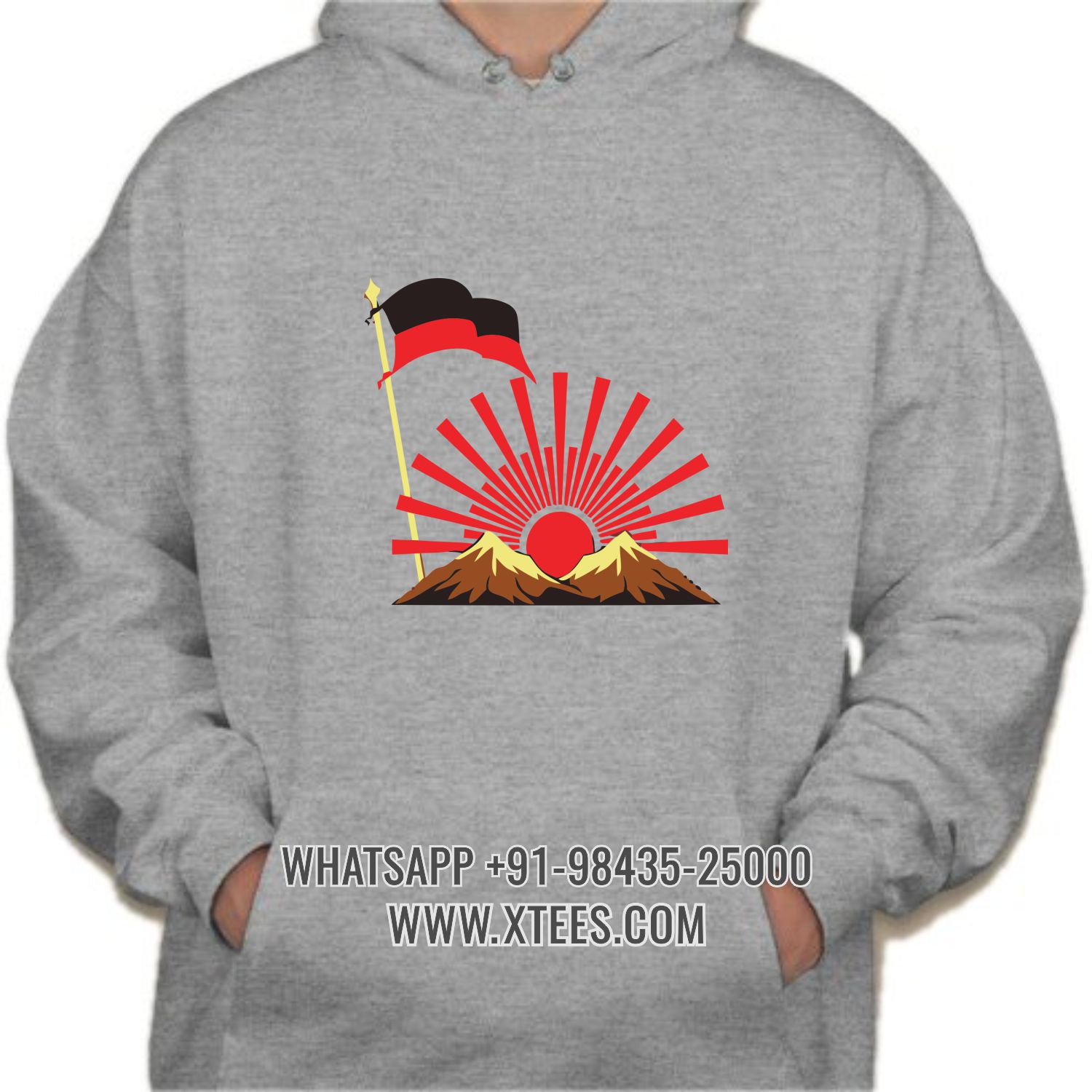Dravida Munnetra Kazhagam DMK Logo 1 Printed Hoodie