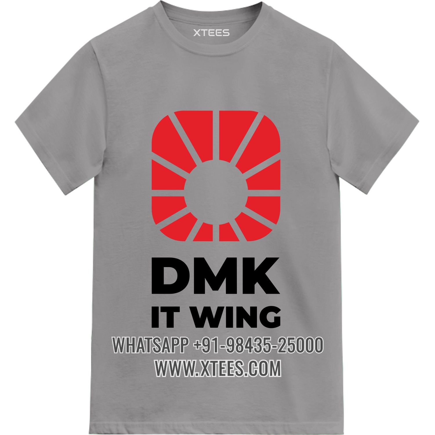 Dravida Munnetra Kazhagam Dmk IT Wing Logo Printed T-shirt