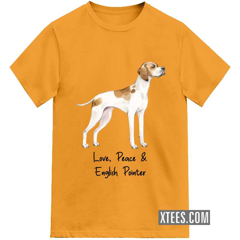 English Pointer Dog Printed T-shirt image