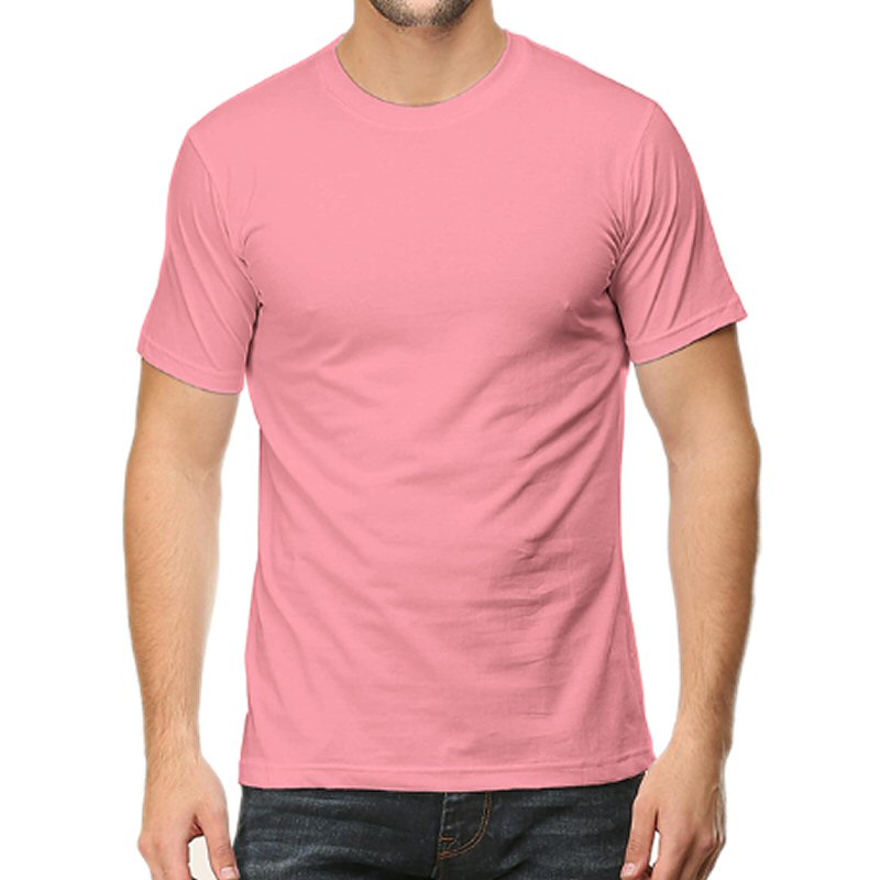 Flamingo Unisex Plain Cotton Round Neck T-shirt