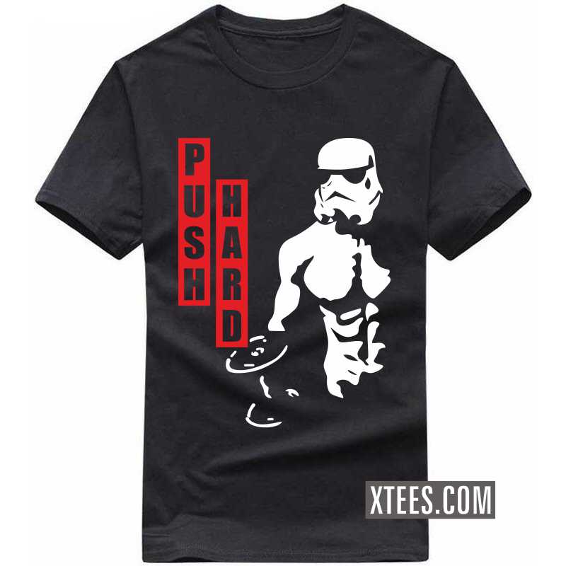 Push Hard Gym Motivation Quotes T-shirt India