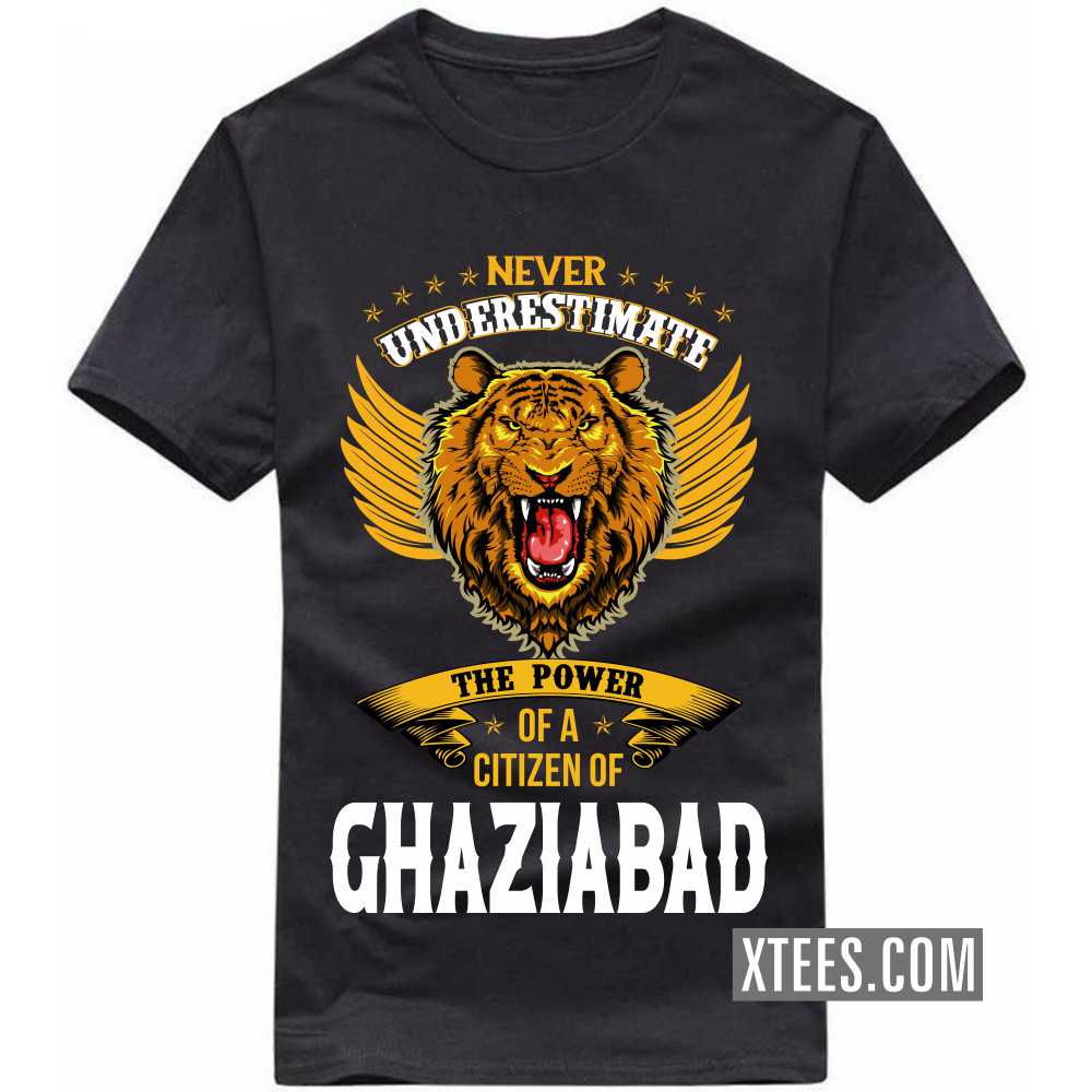 Never Underestimate The Power Of A Citizen Of GHAZIABAD India City T-shirt