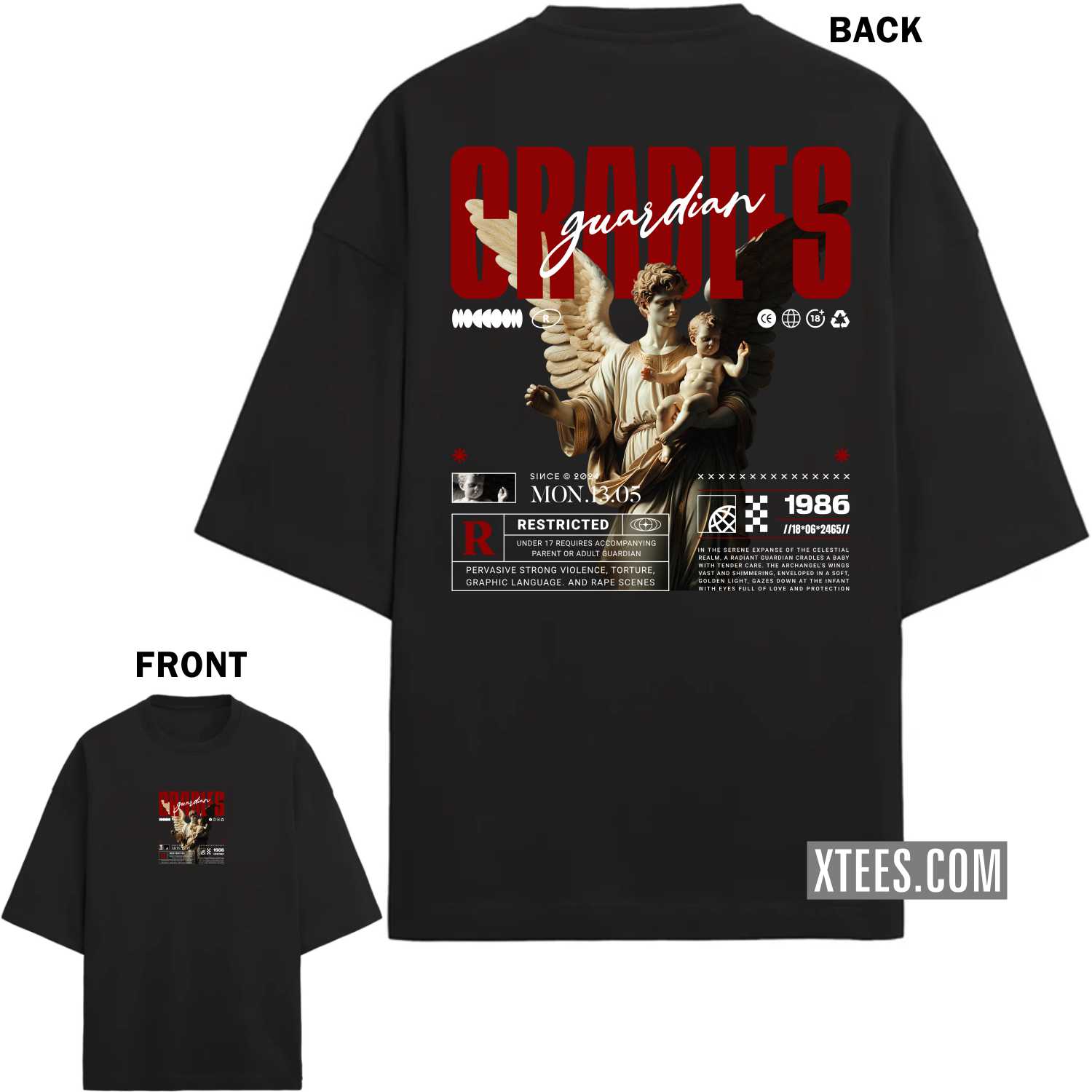 Graphics Printed Streetwear Oversized T-shirt 00007