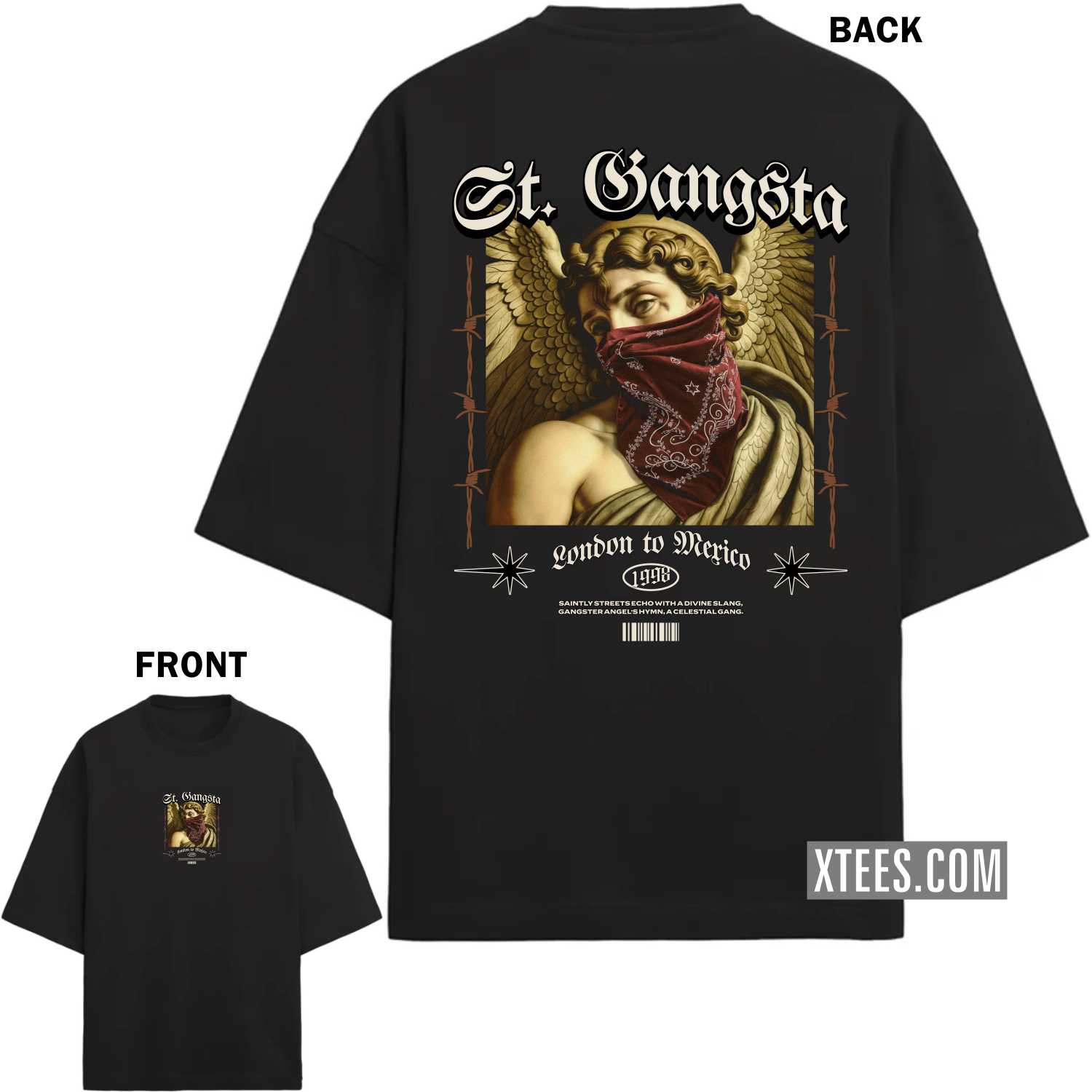 Graphics Printed Streetwear Oversized T-shirt 00009