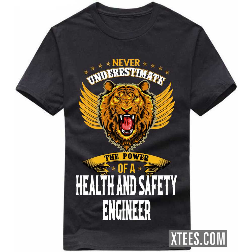 Never Underestimate The Power Of A HEALTH AND SAFETY ENGINEER Profession T-shirt