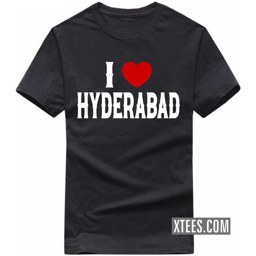 I Heart Love HYDERABAD India City T-shirt