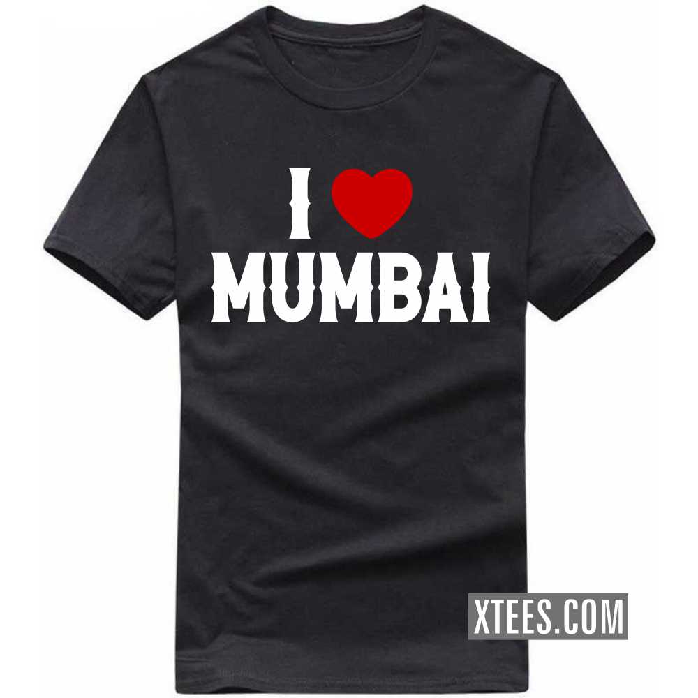 I Heart Love Mumbai India City T-shirt