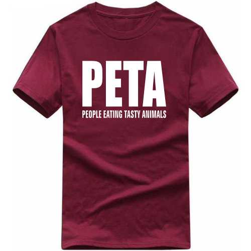 Peta People Eating Tasty Animals Funny T-shirt India image