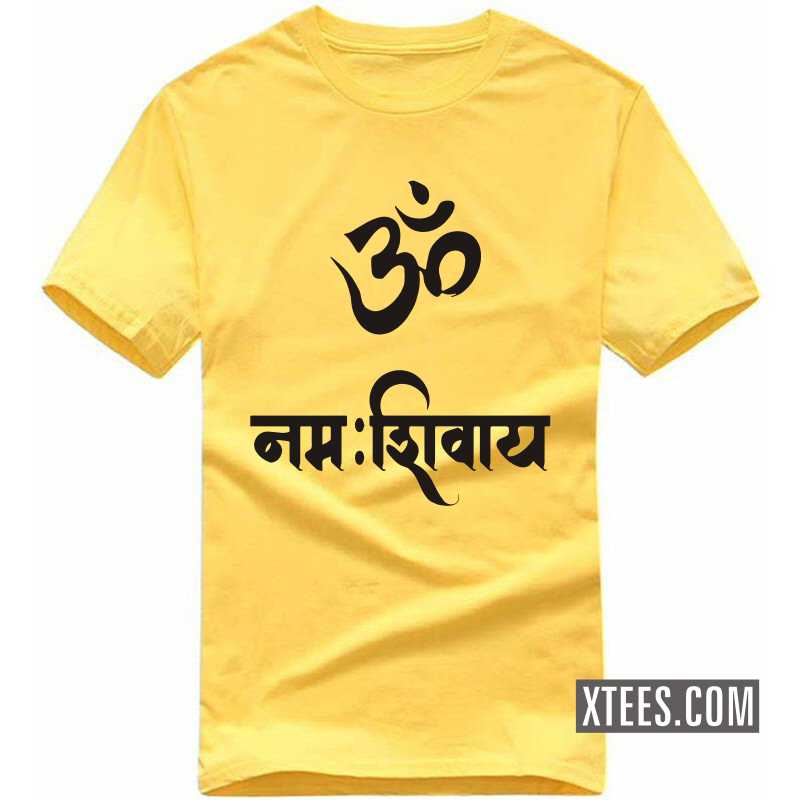 om nama shivaya hindi t shirt