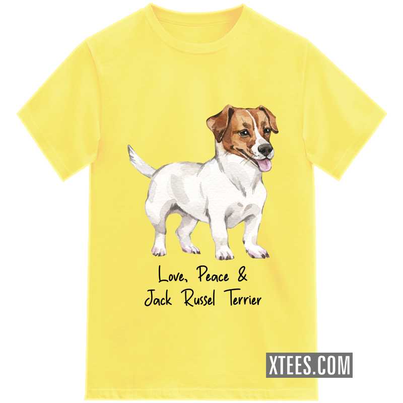 Jack Russel Terrier Dog Printed T-shirt
