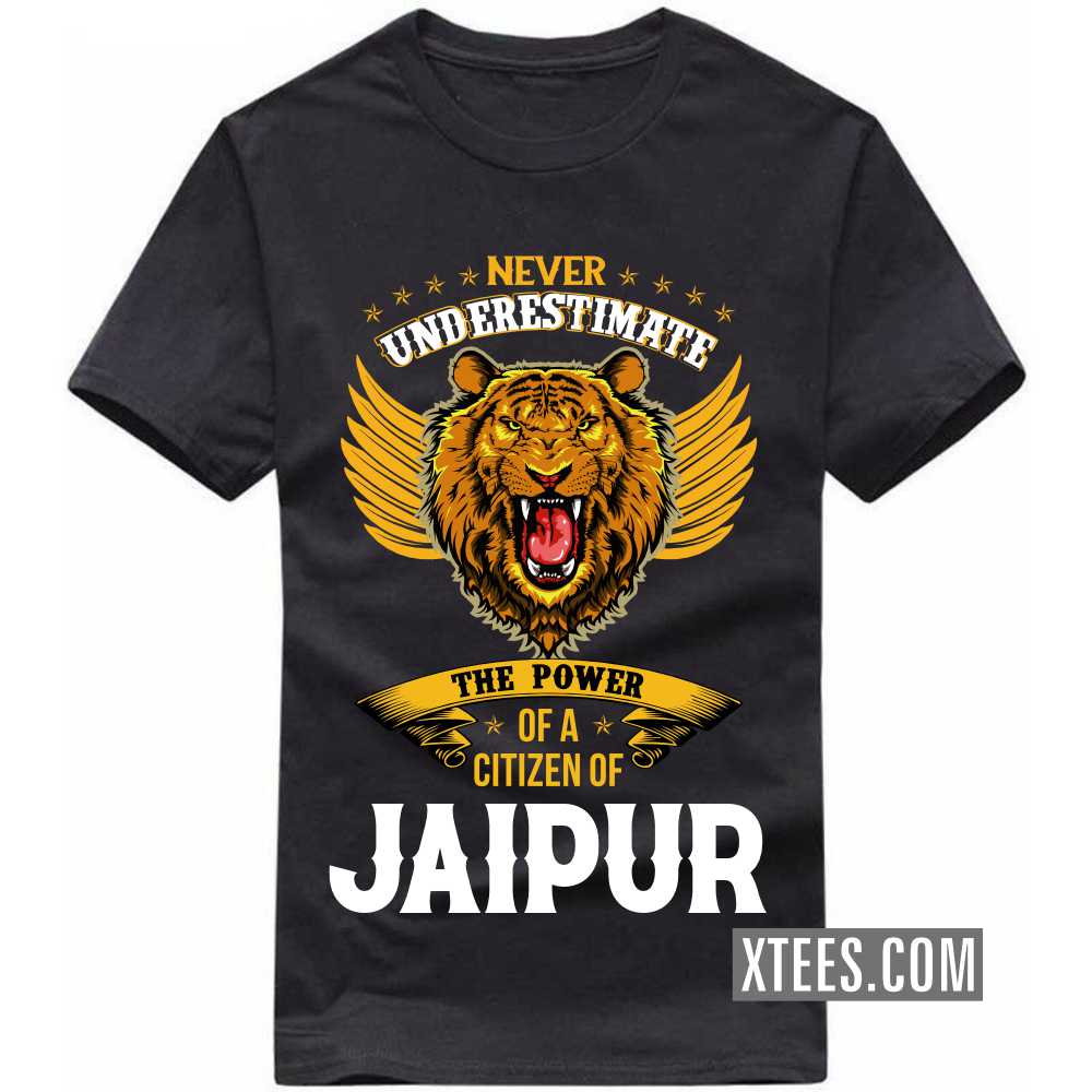 Never Underestimate The Power Of A Citizen Of JAIPUR India City T-shirt
