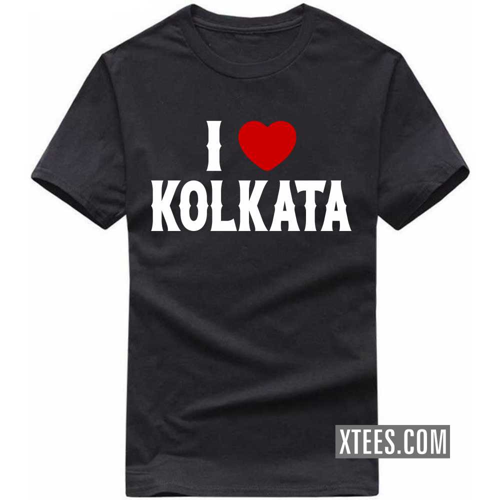 I Heart Love KOLKATA India City T-shirt