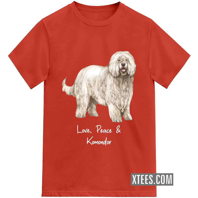 Komondor Dog Printed T-shirt